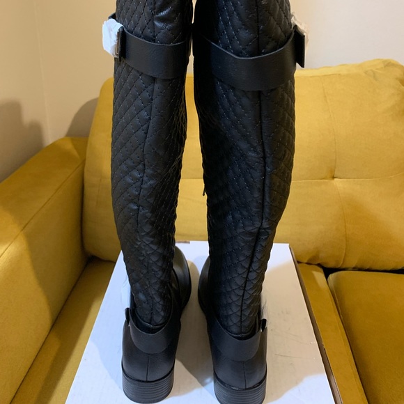 JustFab Keswick Flat Boots in Black Size 8 - Picture 5 of 5